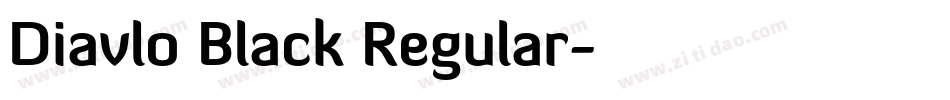 Diavlo Black Regular字体转换